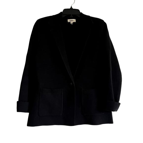 l'agence Sofia Knit Blazer black size M J1 - Picture 2 of 7